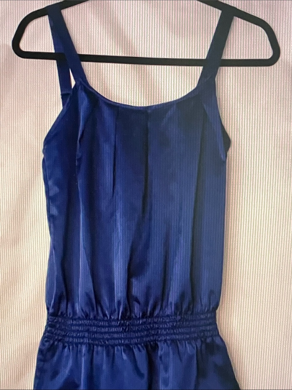 The Limited Sapphire Blue Satin Tank